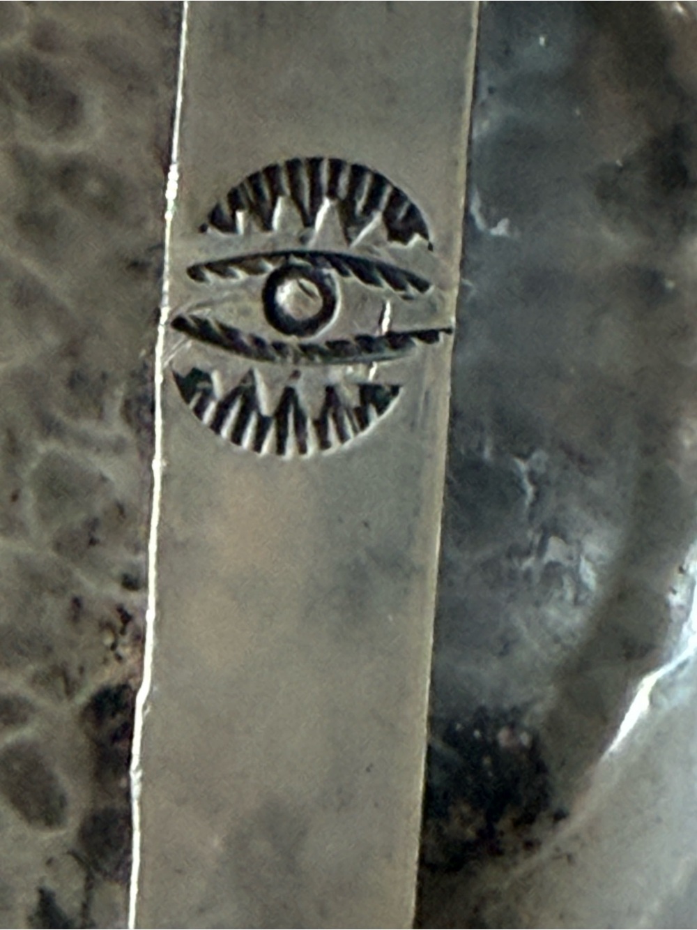 Sterling Silver Belt Buckle - Women's Native American signed OPEN to offers - Picture 3 of 4